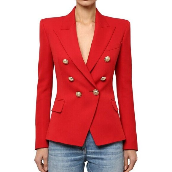 Balmain Jackets & Blazers - BALMAIN CLASSIC DOUBLE BREASTED WOOL BLAZER (100% AUTHENTIC) WITH TAGS SIZE 34FR
